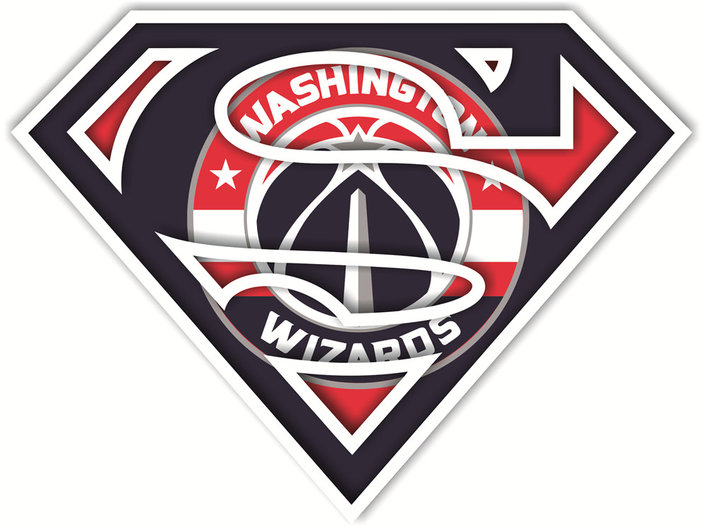 Washington Wizards superman iron on heat transfer